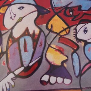 Umetnik, ribe in model